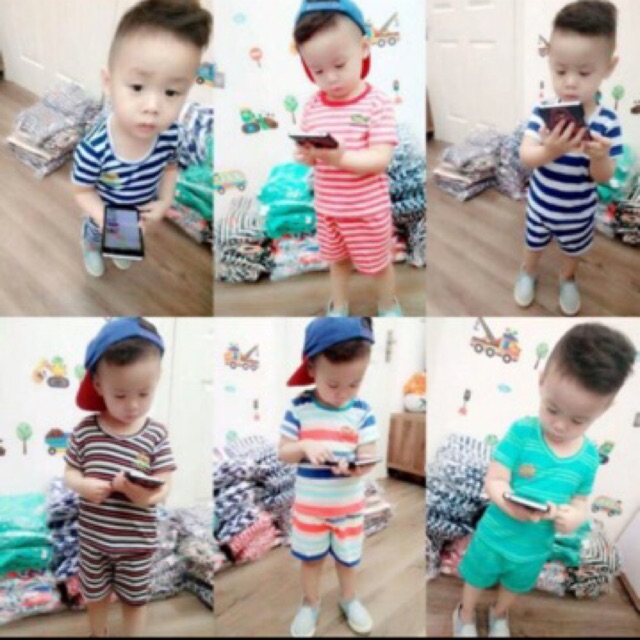 Combo set bộ bé trai cực cute