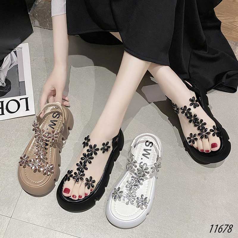 Dép sandal đính hạt nữ kata 11678