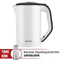 (Quà Tặng Bình Nước Inox) Ấm Siêu Tốc 2 Lớp LOCK&amp;LOCK 1.7L