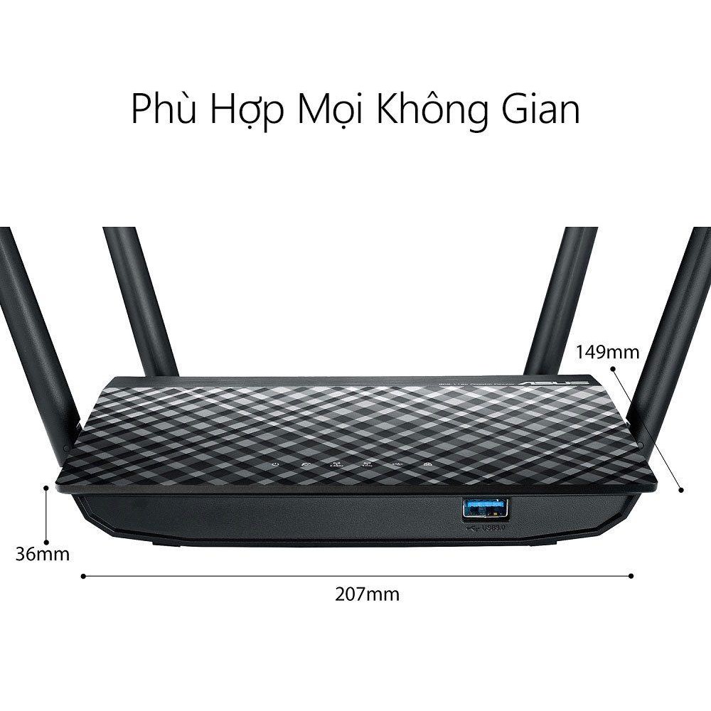 Router Wifi Asus RT-AC1300UHP Băng Tần Kép - Hàng Chính Hãng