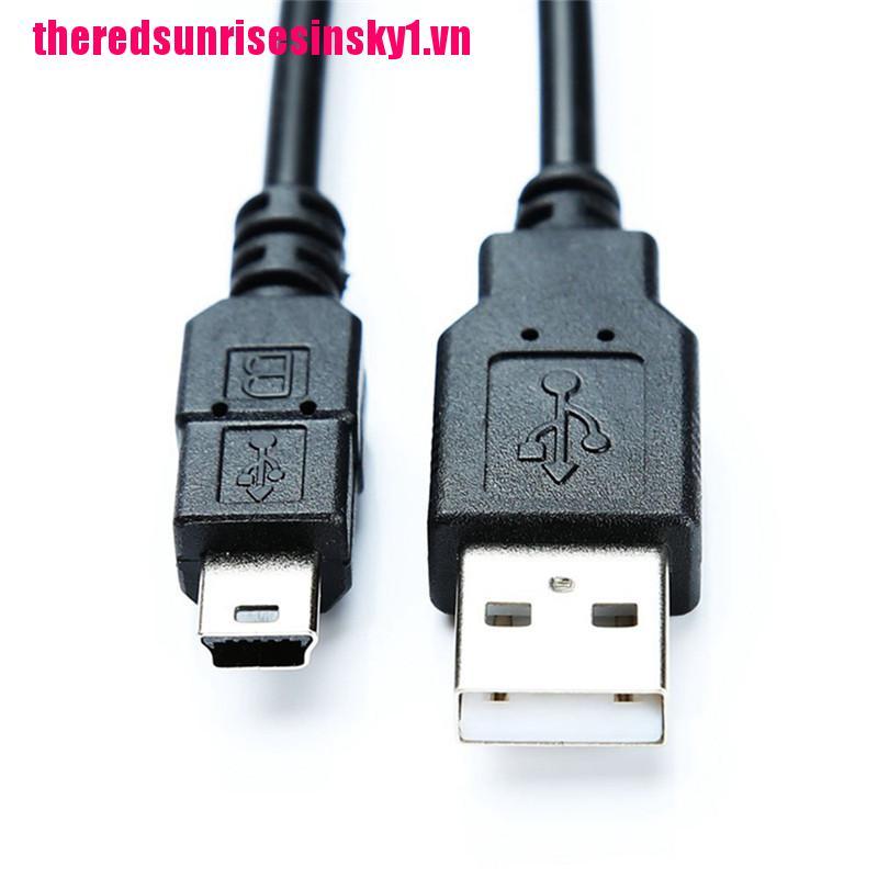 (3C) Dây Cáp 1.8m Usb 2.0 Đen 5-pin Cho Tay Cầm Chơi Game Ps3