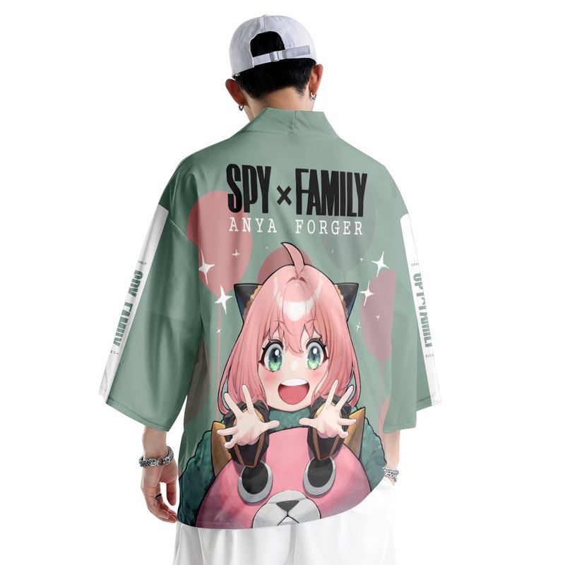 Áo Choàng Kimono Chống Nắng Hóa Trang Nhân Vật Anime Spy×Family Anya Forger Haori Dành Cho Người Lớn