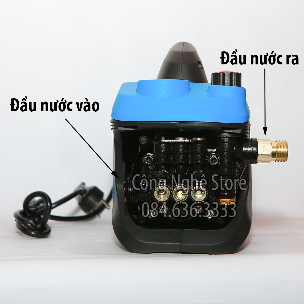 máy rửa xe KAWAVN có chỉnh áp 2500w động cơ 100% lõi đồng - Có áp chống giật - Chống cháy