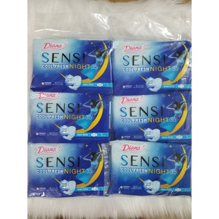 COMBO 6 BỊCH DIANA SENSI COOLFRESH NIGH 35CM