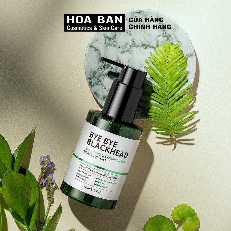Sữa Rửa Mặt Sủi Bọt Some By Mi Bye Bye Blackhead 30 Days Miracle Greentea Tox Bubble 120ml - HB0191 | BigBuy360 - bigbuy360.vn