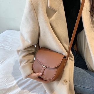 [T034] Túi đeo chéo nữ dáng basic, Size 18, chất da PU mềm mịn