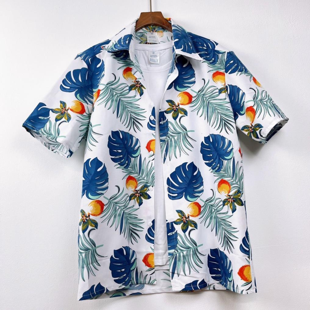 Áo sơ mi hoa quả đi biển nhóm công ty hawaii nam nữ chụp kỷ yếu - MACboutique