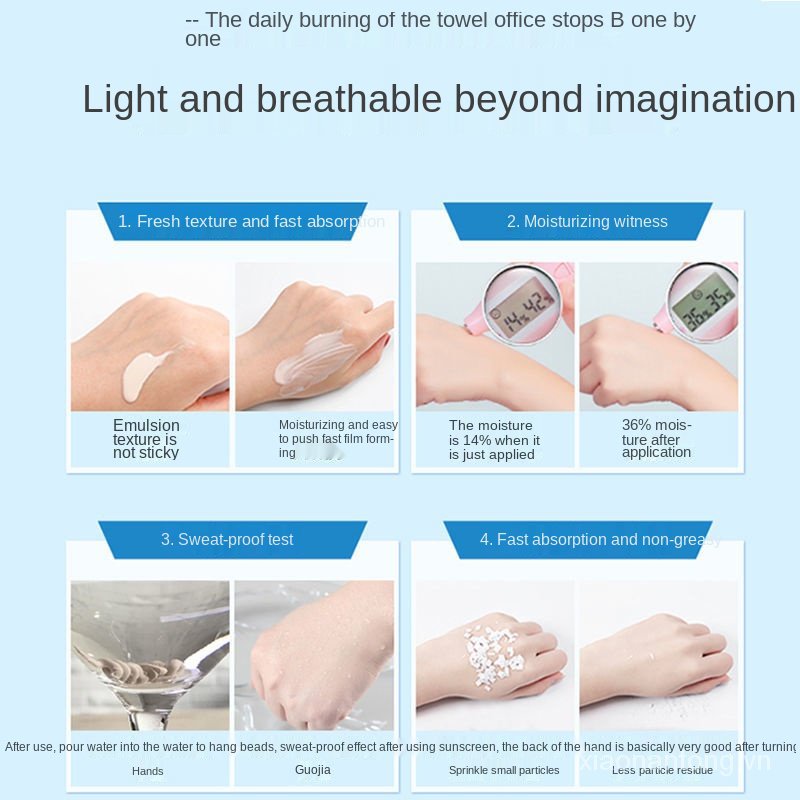 Kem Chống Nắng Uv Kans SPF50 PA+++ Hydrat Hóa Làm Trắng Da Chống Thấm Nước Và Mồ Hôi