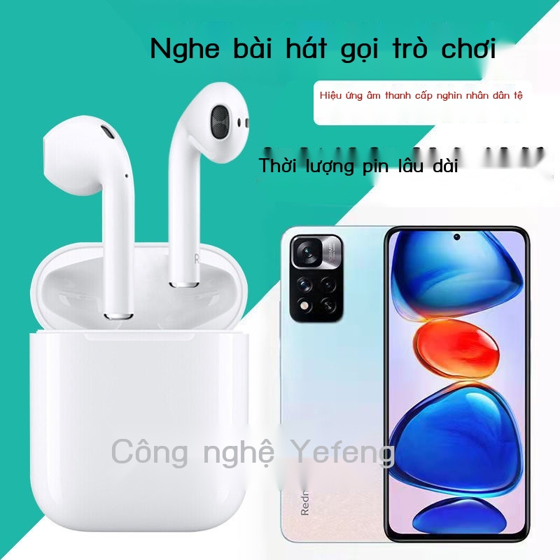 ❦℡✟Tai nghe bluetooth không dây phù hợp với tai nghe Redmi note11Pro 5G loa siêu trầm trong tai gà game K song