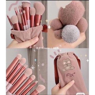 Cọ Trang Điểm Fix Hồng vỡ hộp 13 Cây Siêu Dễ Thương Và Mềm Mại-Narycosmetics