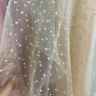 Vải organza hạt 2020