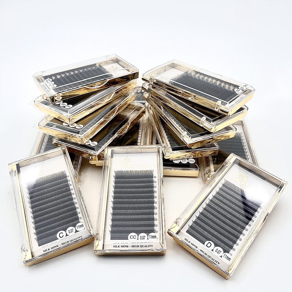 Mi Khay YY ROYAL EYELASH Cao Cấp|Đủ Độ Dài,Độ Cong|0.07|C,CC,D