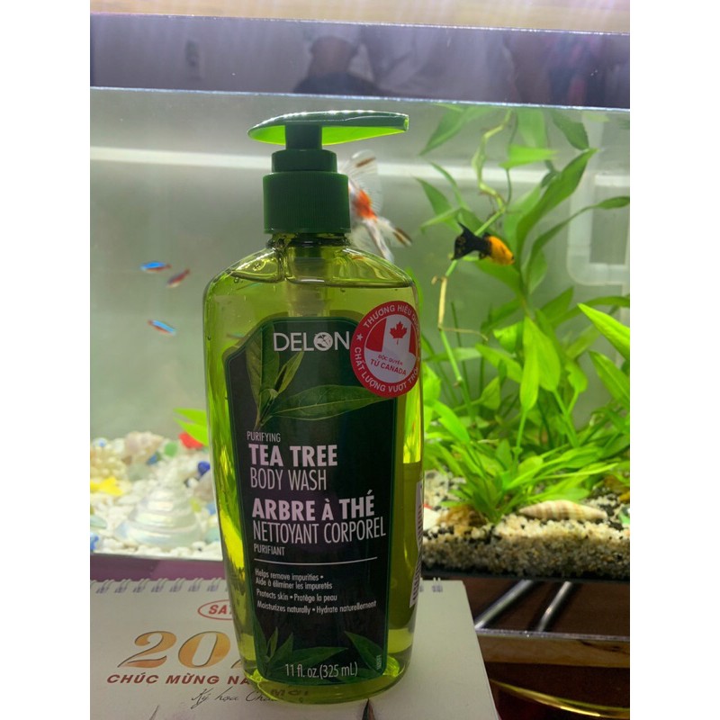 Sữa Tắm DELON tinh dầu cây tràm trà DELON TEA TREE BODY WASH 325ml