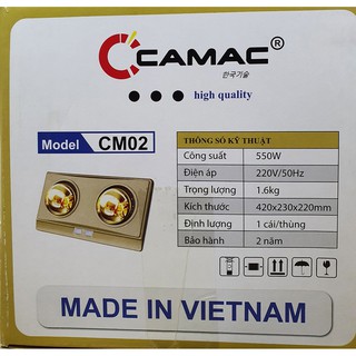 ĐÈN SƯỞI 2 BÓNG CAMAC CM02