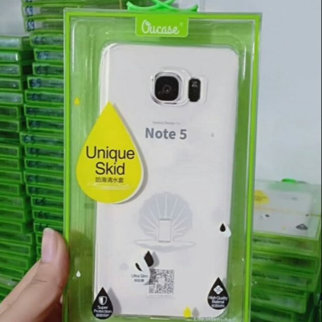 Ốp lưng dẻo trong suốt galaxy note 5 hiệu Ou Case