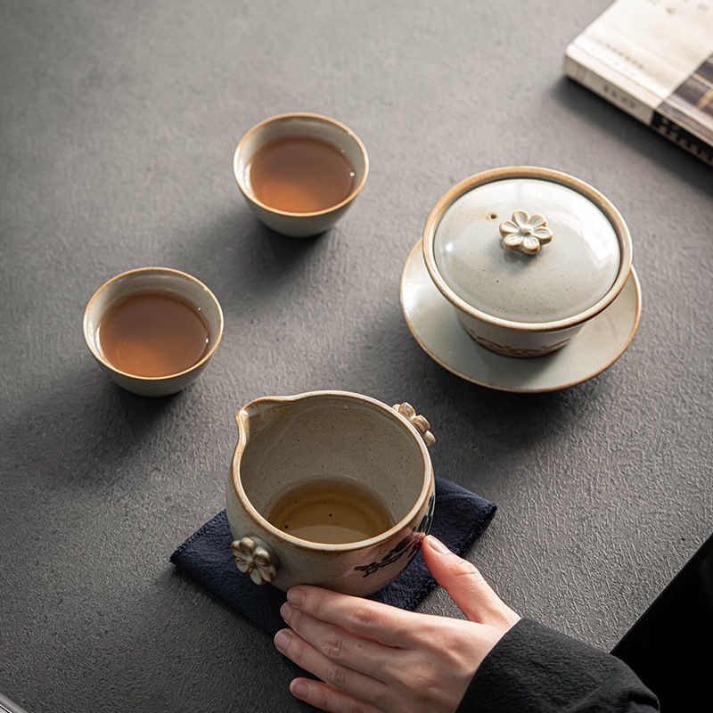 Tea-set tea-set sáng tạo đi du lịch tea-style nhật bản thu thập các gói quà tặng lễ hội