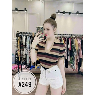 Bigsize Áo len sọc A249