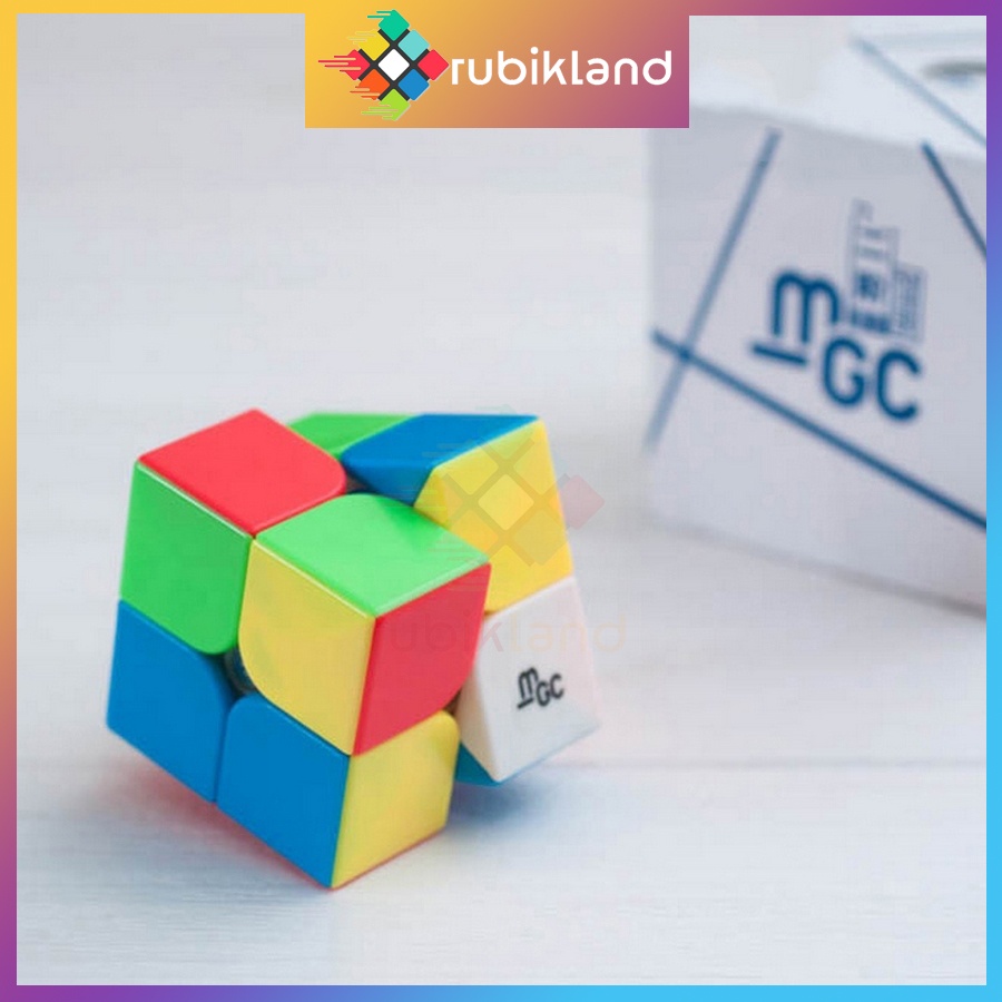 Rubik 2x2 YJ MGC 2x2 Có Nam Châm Stickerless Rubic Không Viền 2 Tầng Đồ Chơi Trí Tuệ Trẻ Em