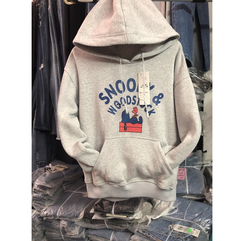 Áo hoodie nỉ [Đúng chất 800g] form rộng hàn quốc AK256