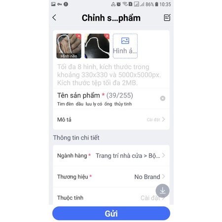 Tim đèn dầu lưu ly