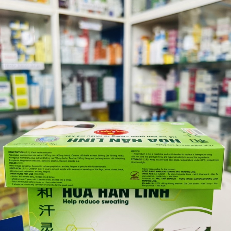 ✅ [Chính Hãng] HOÀ HÃN LINH hỗ trợ làm giảm chứng ra nhiều mồ hôi