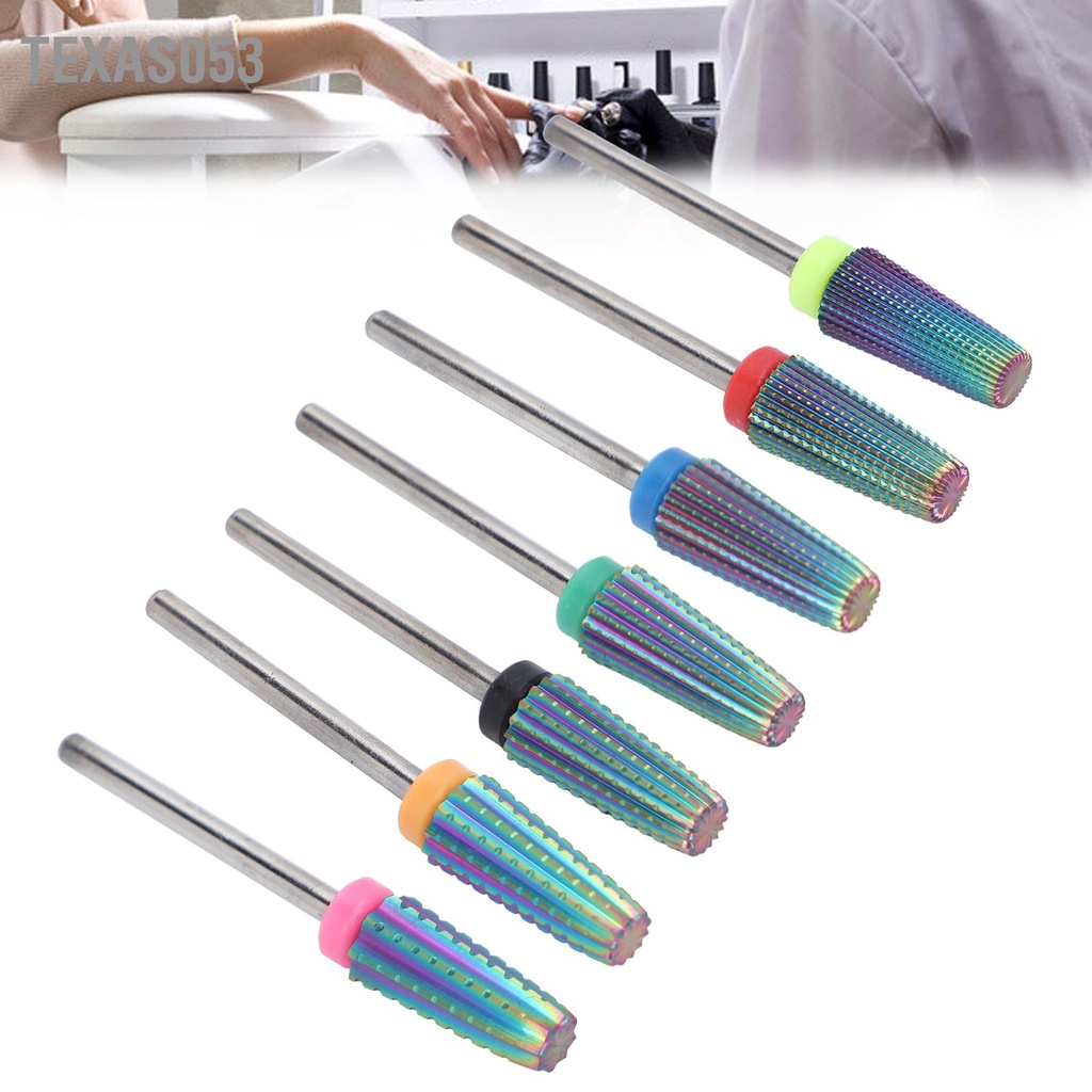 [Hàng Sẵn] Đầu mài đánh bóng móng tay bằng thép vonfram Đa chức năng chuyên nghiệp 【Texas053】