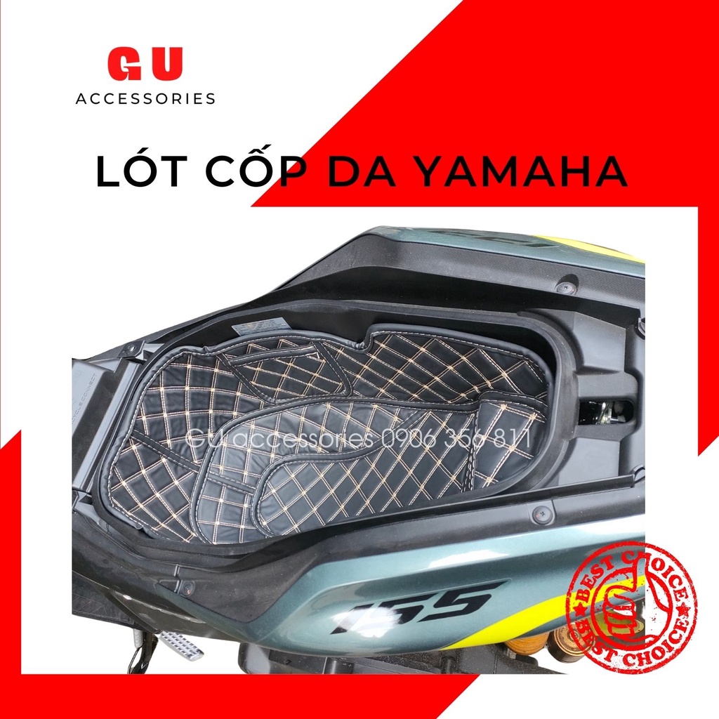 Lót cốp da xe máy YAMAHA NVX V1 V2 chống nóng chống sốc hiệu quả thiết kế có túi để giấy tờ xe tiện dụng hàng cao cấp GU