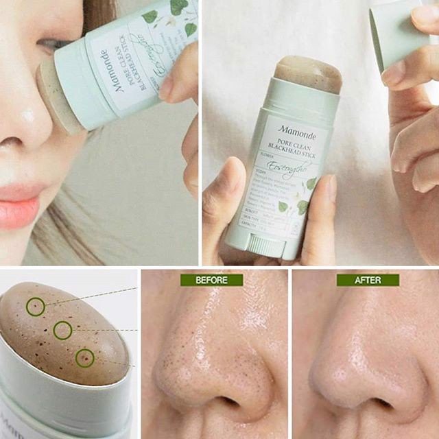 ✅[CHÍNH HÃNG] Thanh Lăn Mụn Đầu Đen Mamonde Pore Clean Blackhead Stick 18G