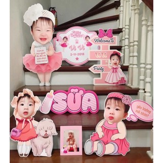 Chibi sinh nhật cho bé gái - Nhiều mẫu