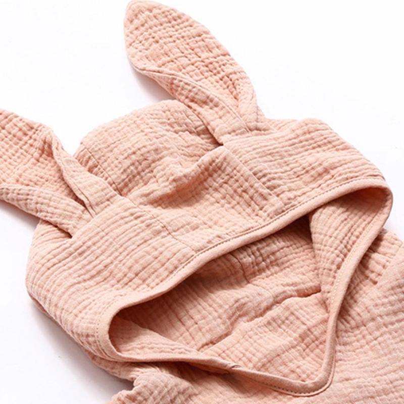 Haha Khăn Tắm Cotton Mềm Mại Có Mũ Trùm Đầu Không Chứa Dị Ứng Nhanh Khô Trung Tính Cho Bé Sơ Sinh