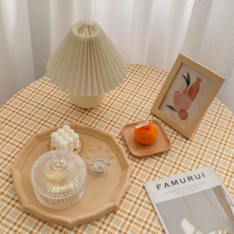 Khăn vuông trải bàn, thảm picnic kẻ sọc vintage -may.decor- | BigBuy360 - bigbuy360.vn