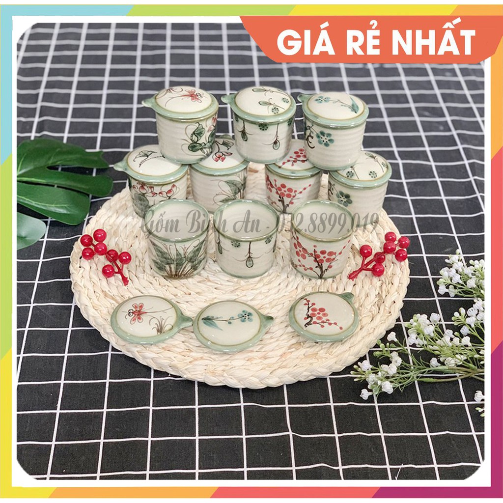 [BẢO HÀNH MUA 10 TẶNG 1] CỐC GỐM SỨ LÀM CARAMEN / SỮA CHUA / CHƯNG YÊN / BÁNH FLAN ĐẸP NHẤT