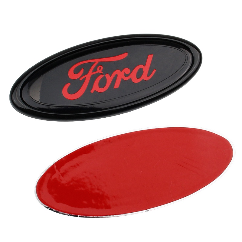 1 ❤ Logo Bằng Nhựa ABS 11.5CM*4.5 Dán Trang Trí Lưới Tản Nhiệt Trước Sau Xe Hơi Ford