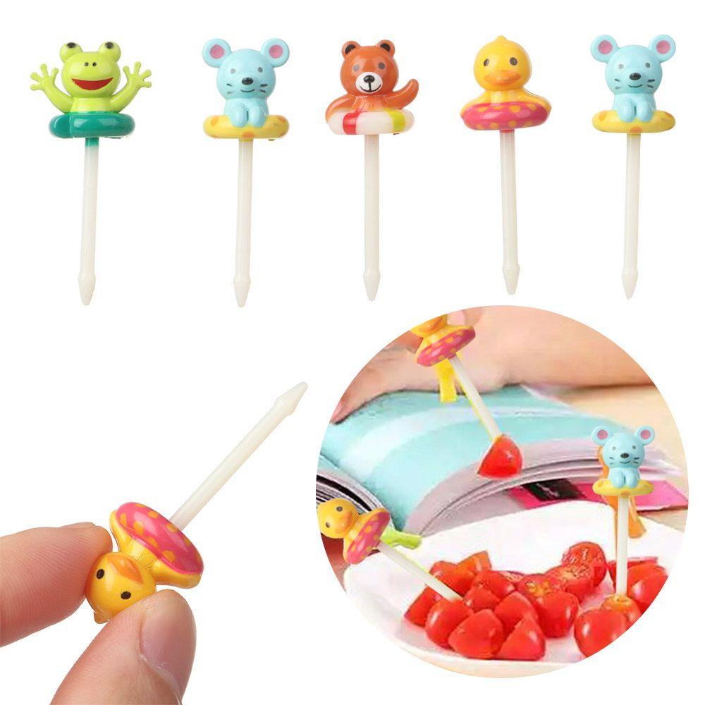 Bộ 8 Nĩa Ăn Tráng Miệng Hình Động Vật Hoạt Hình Dễ Thương