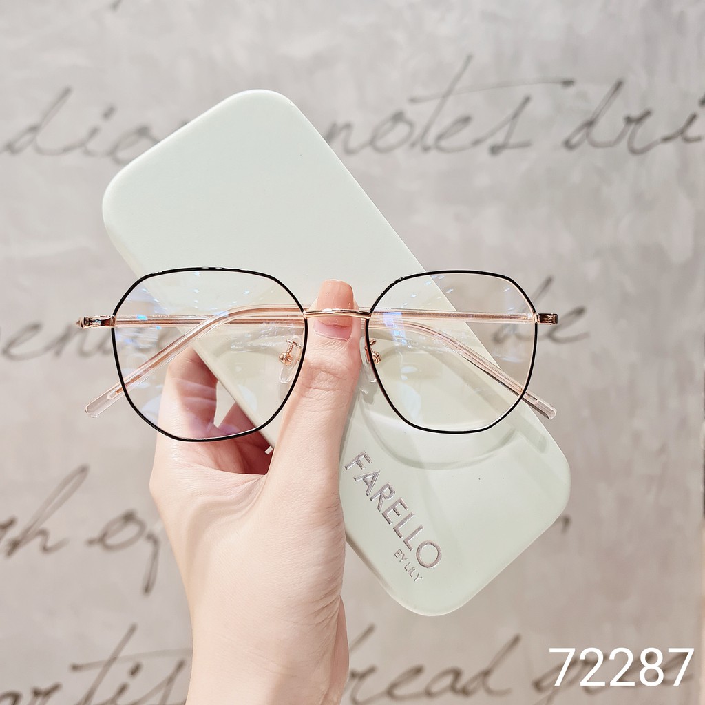 Gọng kính cận nam nữ Lilyeyewear mắt vuông kim loại thanh mảnh dễ đeo 72287 | BigBuy360 - bigbuy360.vn