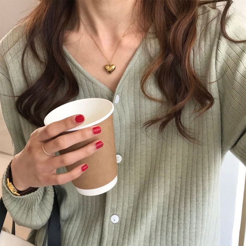 Áo Khoác Sweater Dáng Rộng Mềm Mại Phong Cách Hàn Quốc