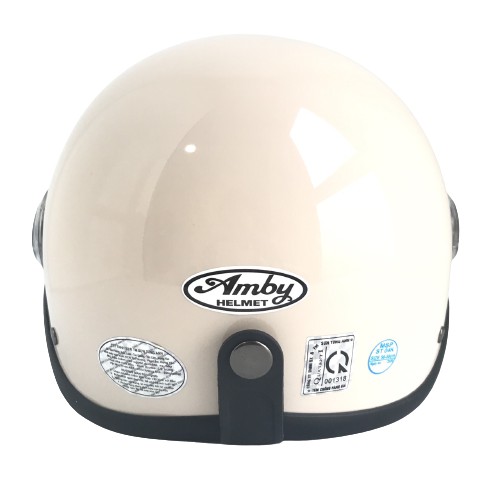 Nón bảo hiểm nửa đầu - kính trắng - Siêu xinh - Amby Helmet - Sữa bóng