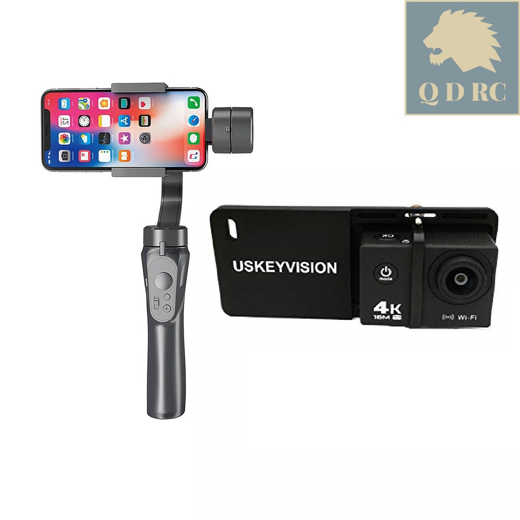 Handheld Gimbal GP H4 Bluetooth Tay cầm chống rung 3 trục điện thoại + Adapter Gimbal Gắn Gopro Xiaomi Action Camera