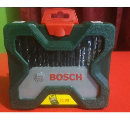 BOSCH Set 33 Mũi Khoan Gỗ + Tua Vít + Tua Vít 4 Chi Tiết