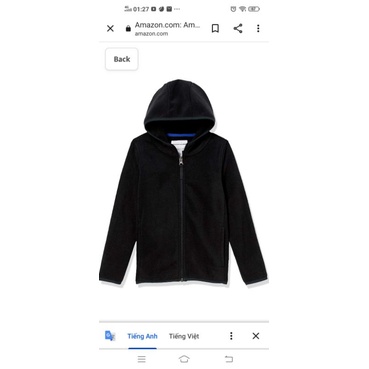 Áo khoác nỉ VNXK Amazon