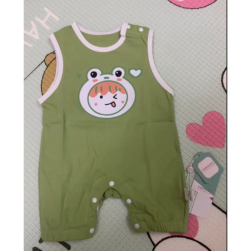 Bodysuit ba lỗ hàng Quảng Châu cao cấp siêu mát không tay body liền thân cho bé trai bé gái mặc hè