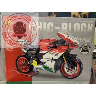 Panlos 672001 Technic Motorbike Ducati V4R bộ đồ chơi lắp ráp Xe máy phân khối lớn
