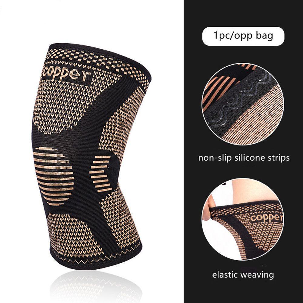 1 Cặp Đệm Bảo Vệ Đầu Gối Bằng Nylon Co Giãn Tốt Tiện Dụng Cho Nam Và Nữ