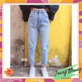 ⚡Giảm Giá⚡ Quần baggy Thời Trang  bò rách hông HAVU897 Nữ  - Phân Phối Chính Thức Trang Nhung