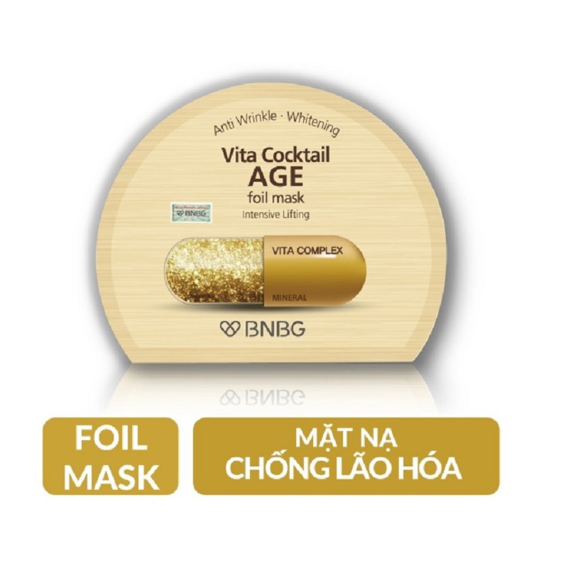 Mặt nạ chống lão hóa BNBG Vita Cocktail Age Foil Mask 30ml