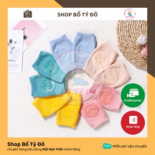 Bảo vệ đầu gối cho bé tập bò tất vớ thun co giản đủ màu sắc