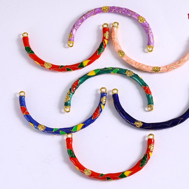 [Hàng Có Sẵn] Vòng Tay / Vòng Tay / Dây Chuyền Nửa Màu Xanh Lá Đỏ Không Được Mài Mòn Phụ Kiện Cho Nữ diy