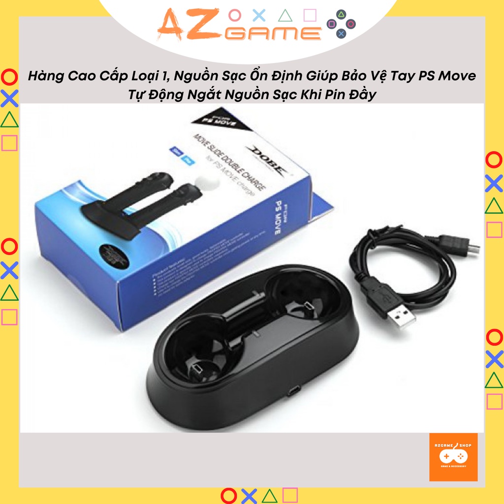 Dock Sạc DOBE Tay Cầm PS Move PS3 Cao Cấp