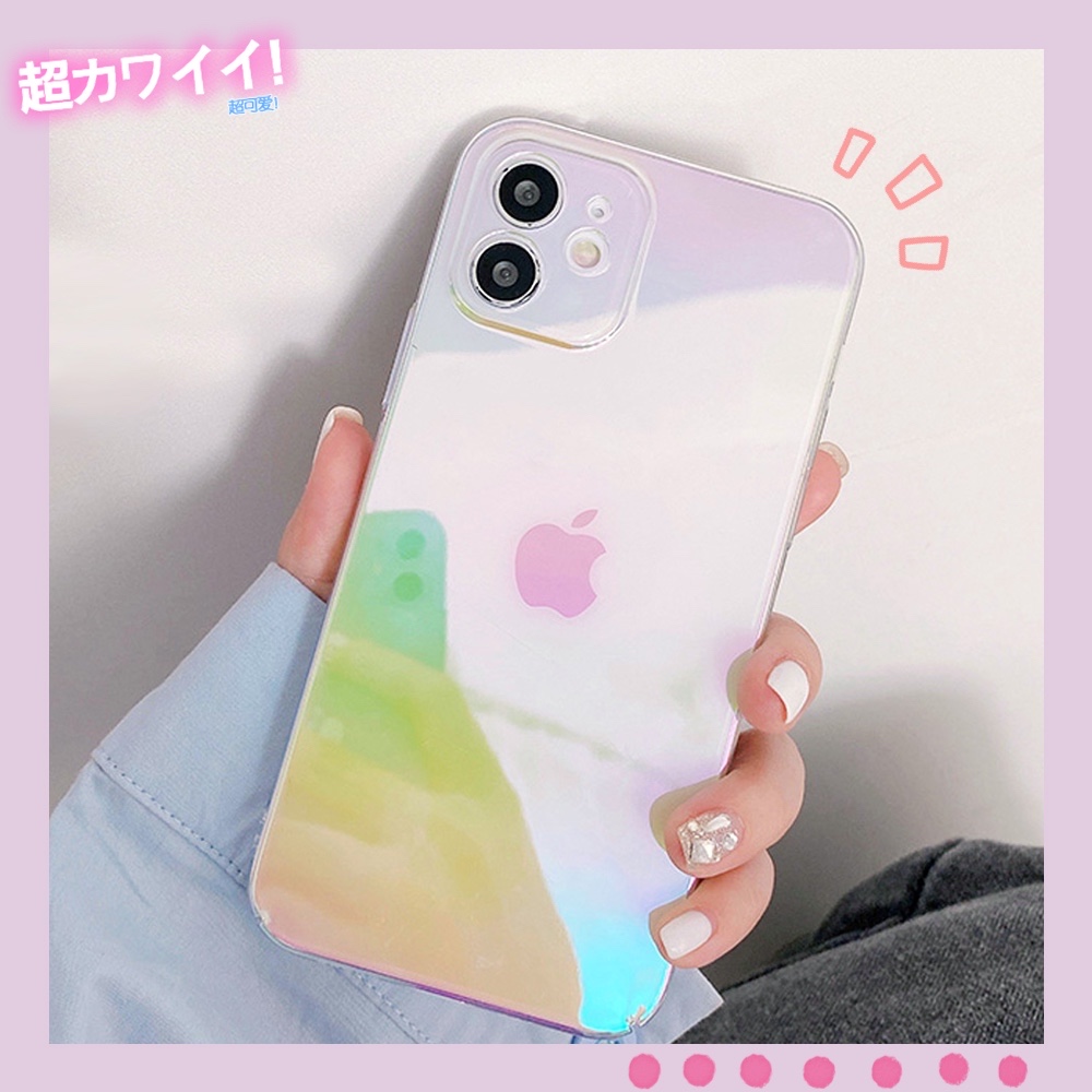 Ốp điện thoại TPU mềm Laser mặt bóng sang trọng chống bụi bẩn cho IPhone 12 11 Pro Max X XS Max XR 8 7 Plus | BigBuy360 - bigbuy360.vn