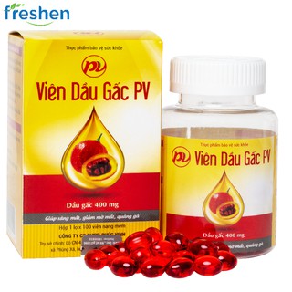 VIÊN DẦU GẤC PV - SÁNG MẮT - ĐẸP DA, CHỐNG LÃO HÓA